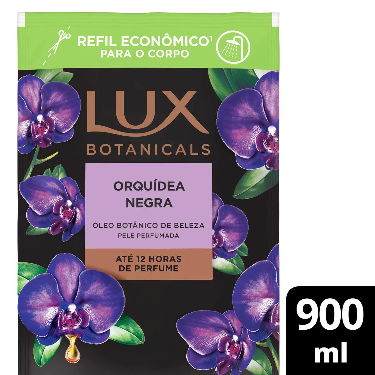 Refil Sabonete Líquido Lux Botanicals Orquídea Negra 900ml