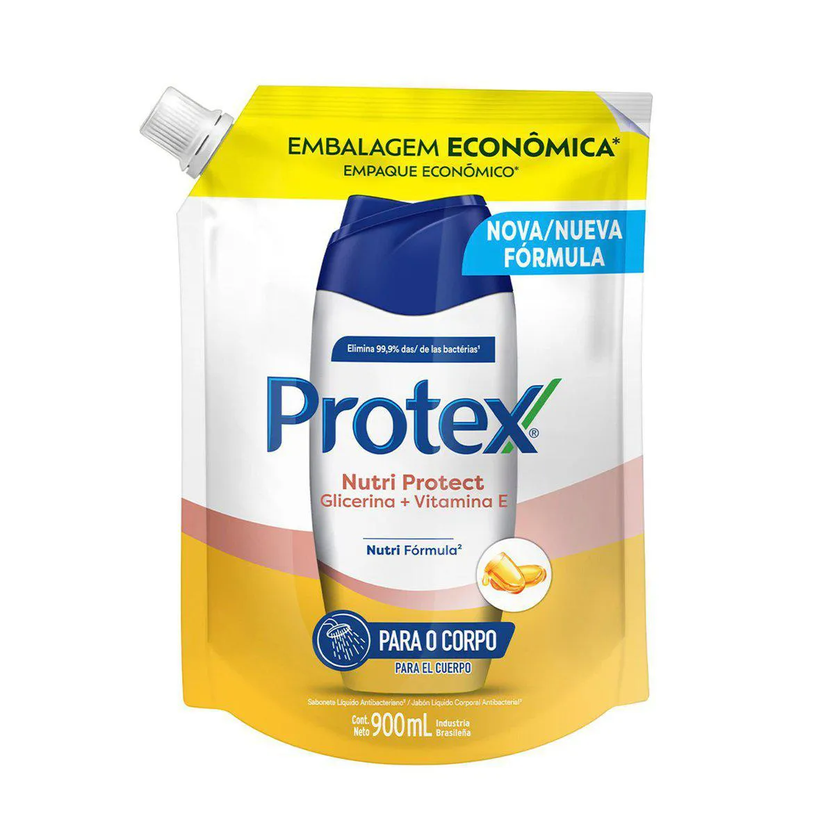 Refil Sabonete Líquido Protex Nutri Protect Vitamina E 900ml