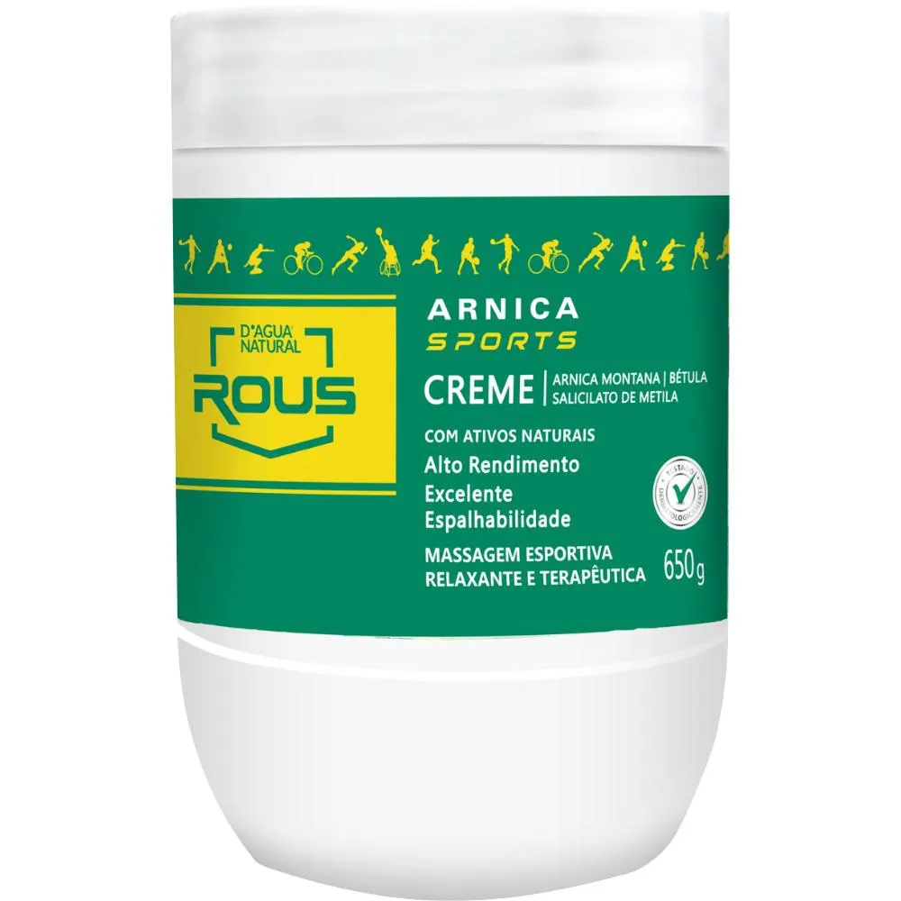 Arnica Sports Creme de Massagem Esportiva 650g Dagua Natural