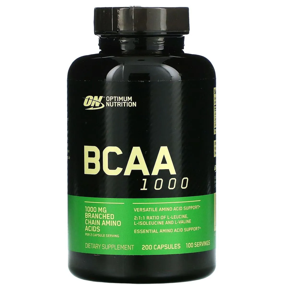 Bcaa 1000mg 200 Capsulas – Optimum Nutrition