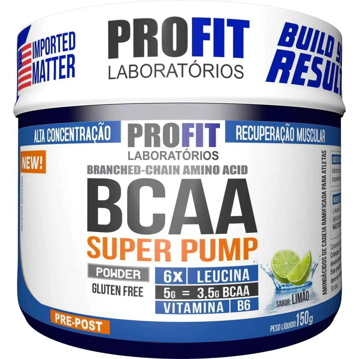 Bcaa Super Pump Powder 6:1:1 – 150G Limão – Profit