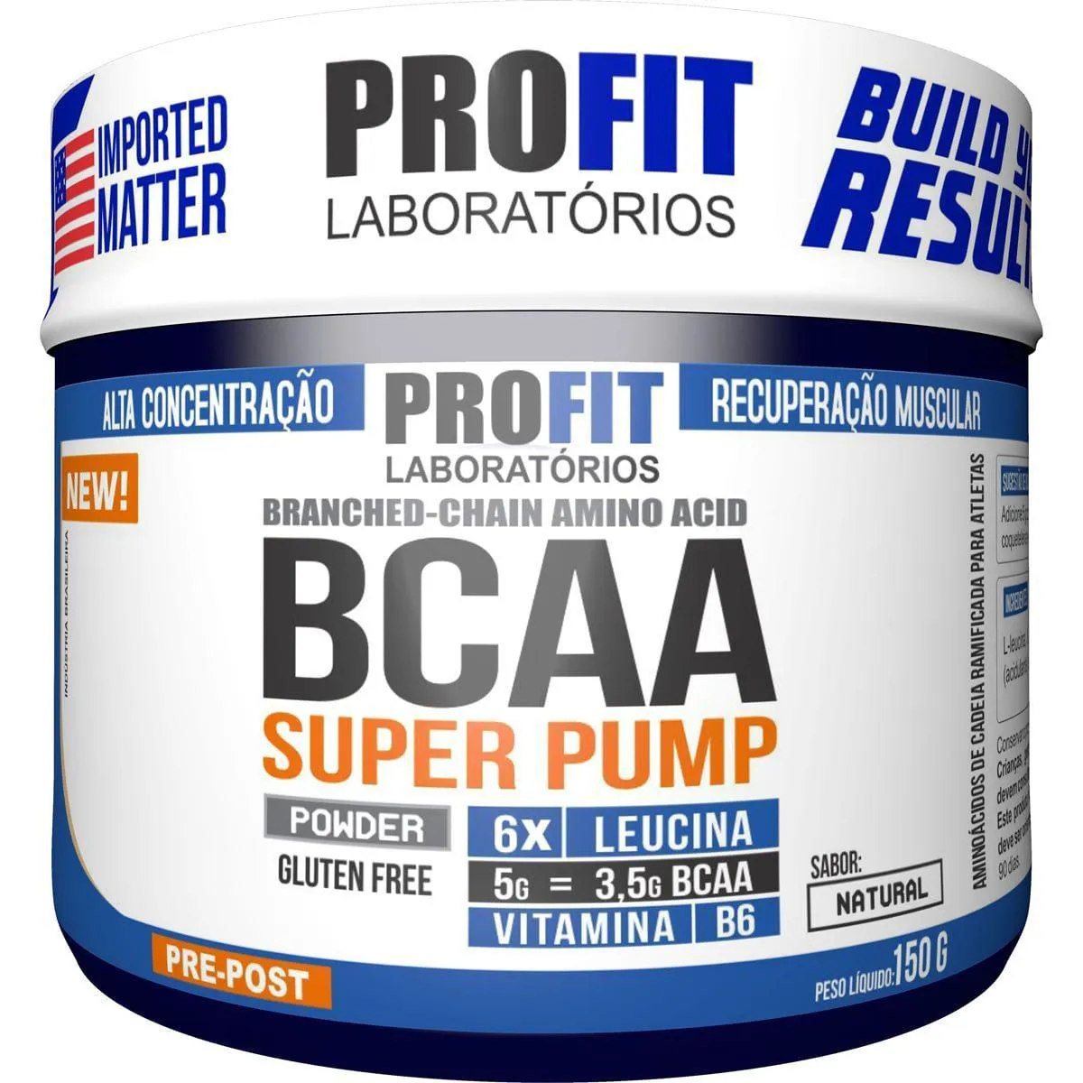 Bcaa Super Pump Powder 6:1:1 – 150G Natural – Profit