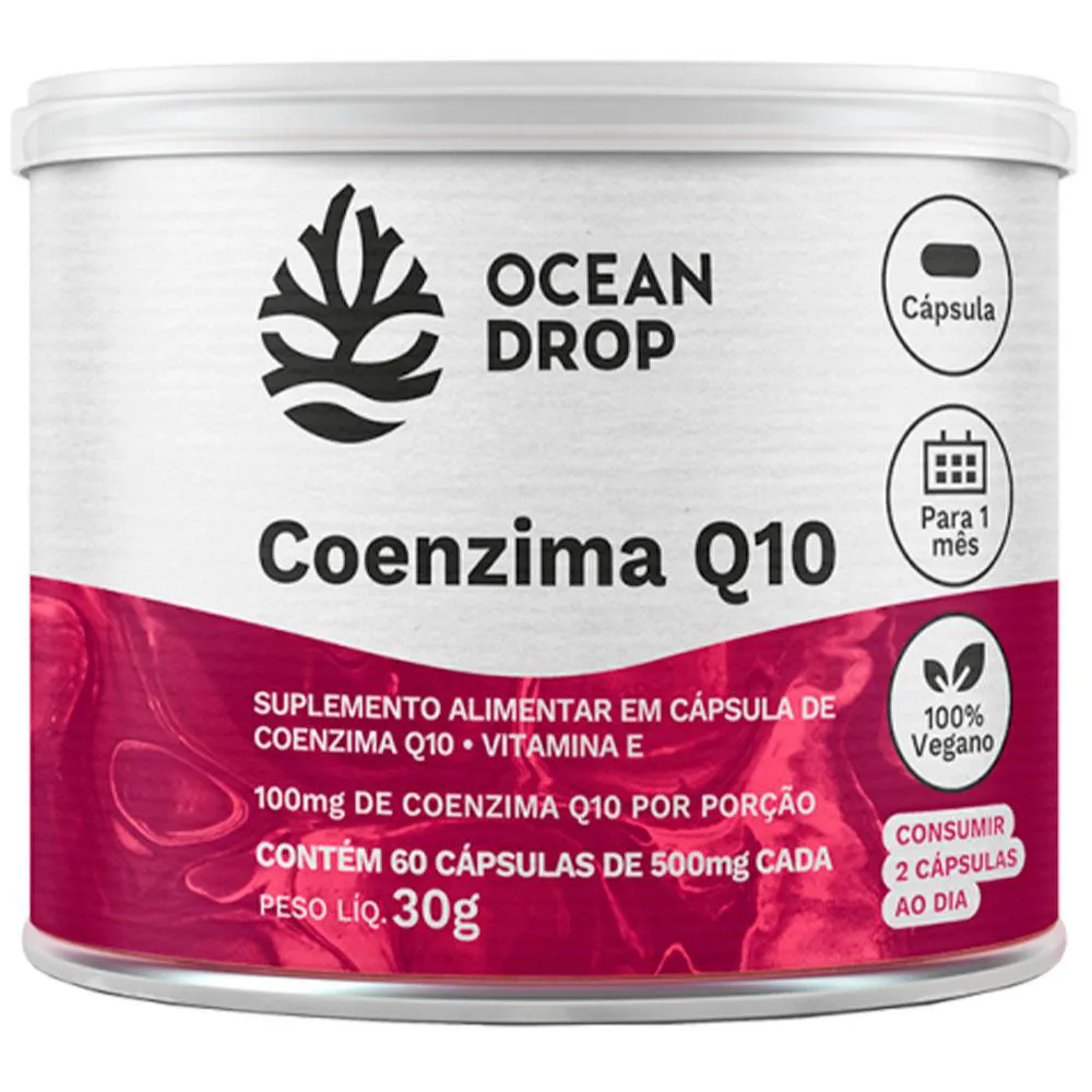 Coenzima Q10 + Vitamina e (60 Cápsulas) – Ocean Drop