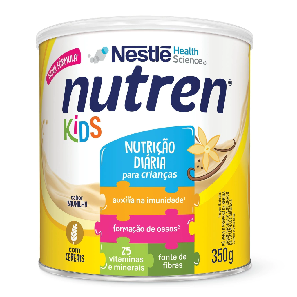 Complemento Alimentar Nutren Kids Baunilha Lata 350G – Validade 01.07.2026