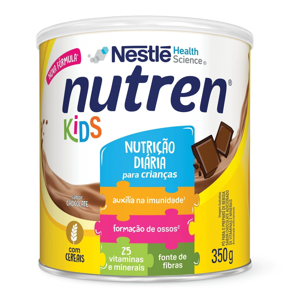 Complemento Alimentar Nutren Kids Chocolate Lata 350G