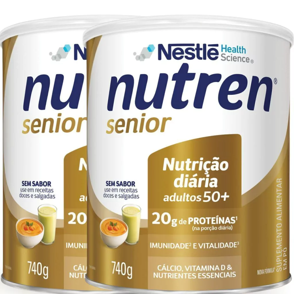 Complemento Alimentar Nutren Senior Sem Sabor 740G 2 Unidades