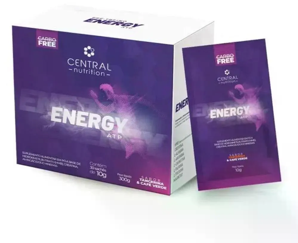 Creatina Monohidratada Central Nutrition Energy Atp Tangerina Sachê 10g 30 unidades