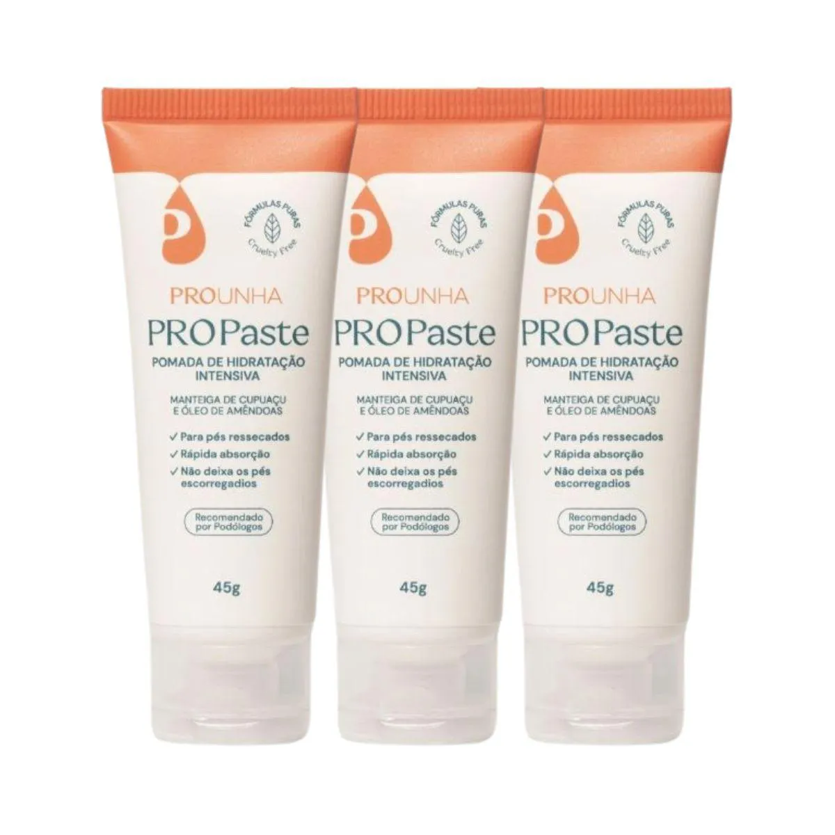 Creme Hidratante Pro Unha Pro Paste 45G 3Un