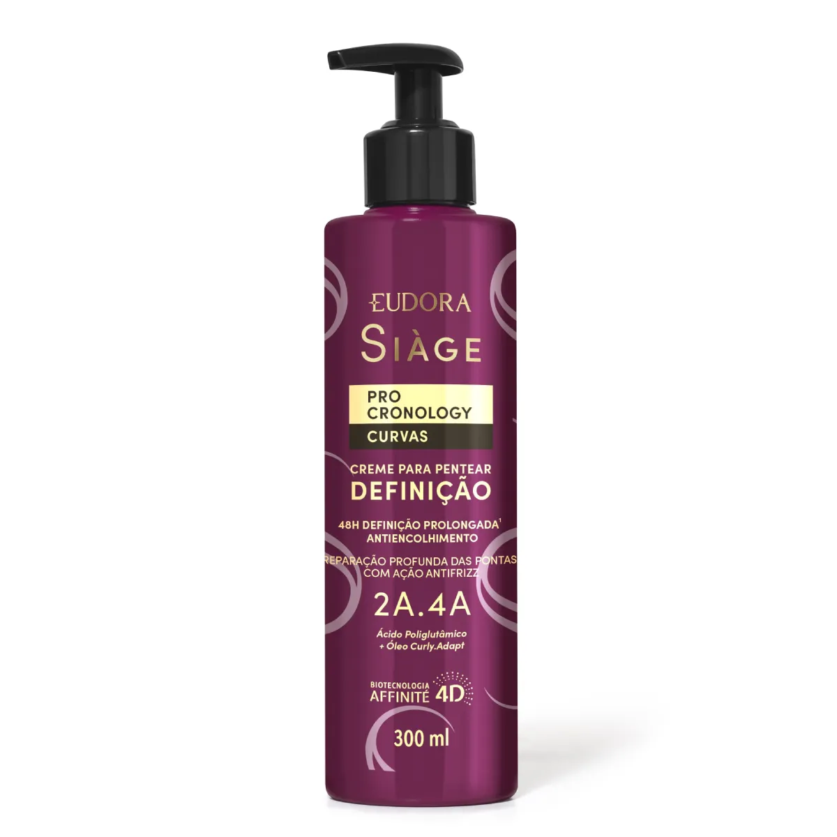 Creme para Pentear Definição Eudora Siàge Pro Cronology Curvas 300ml