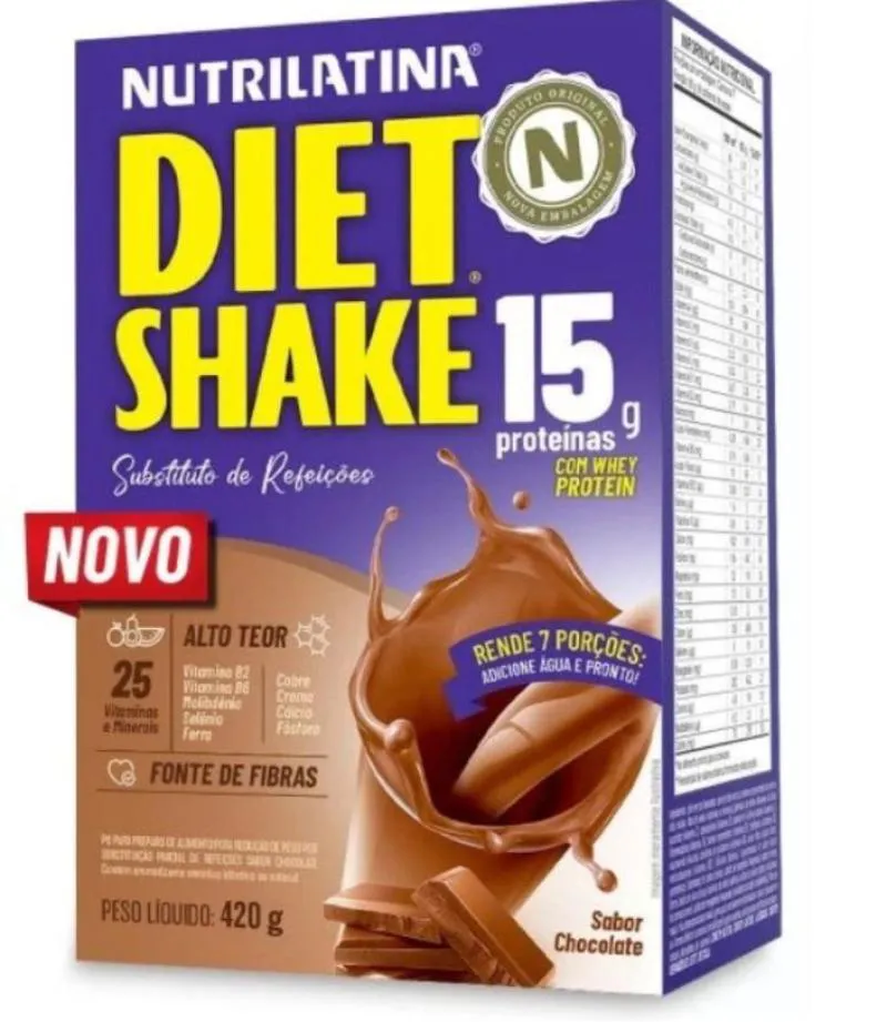 Diet Shake Sabor Chocolate 420g Nutrilatina