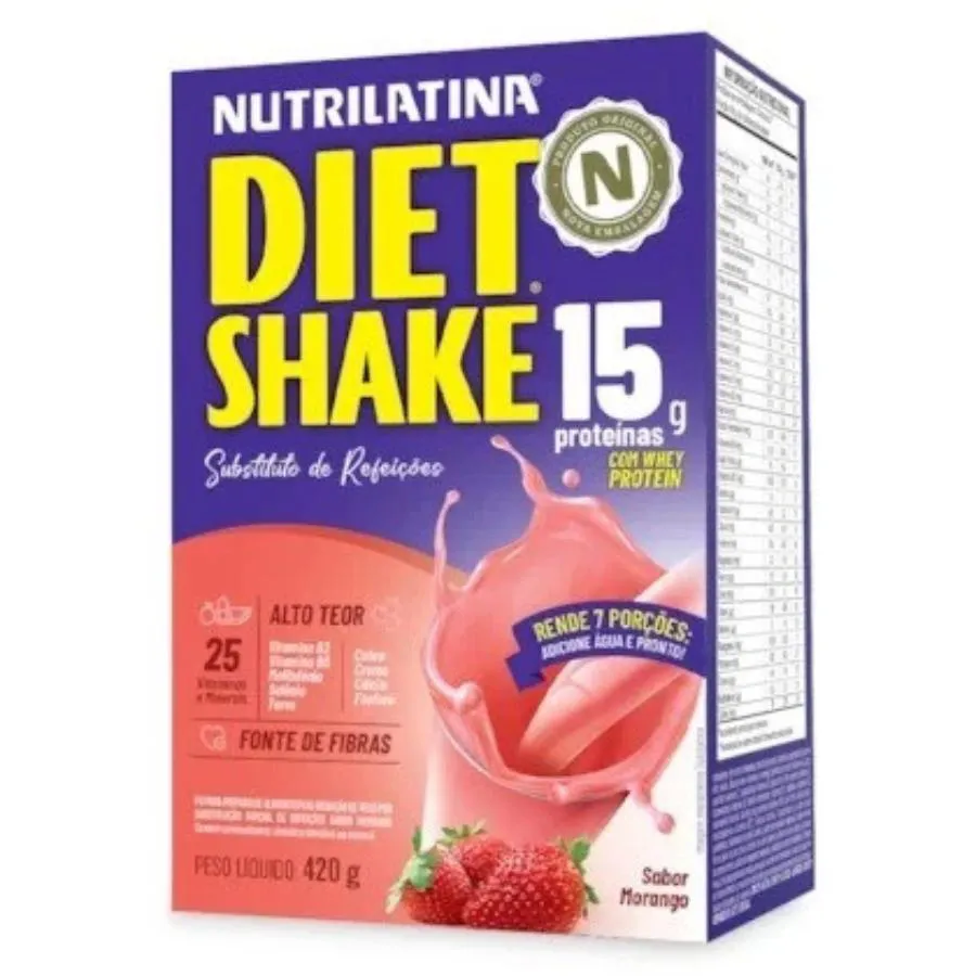 Diet Shake Sabor Morango 420g Nutrilatina