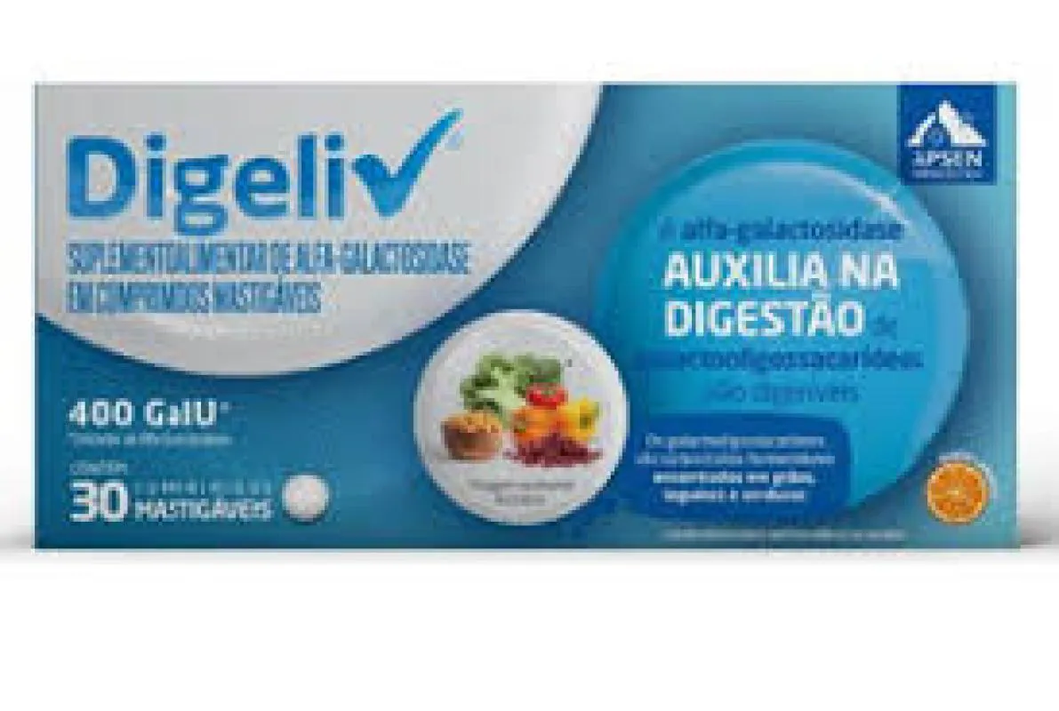 Digeliv 30 comprimidos Mastigáveis