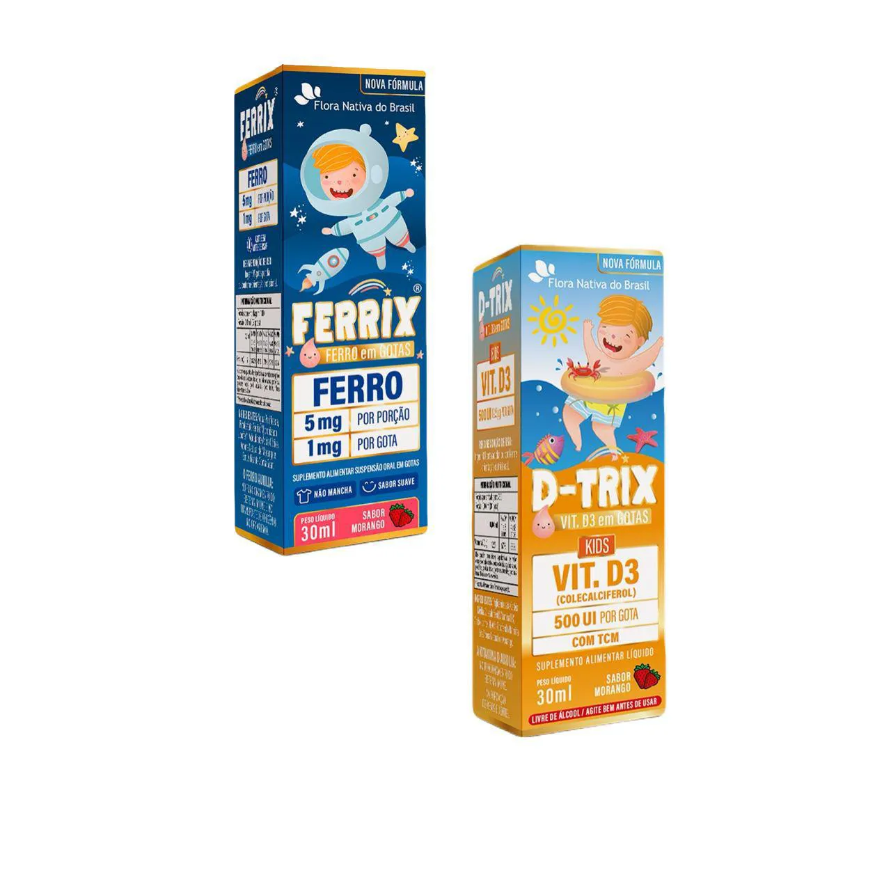 Ferrix Ferro + D Trix Vitamina D3 – Kids – Flora Nativa