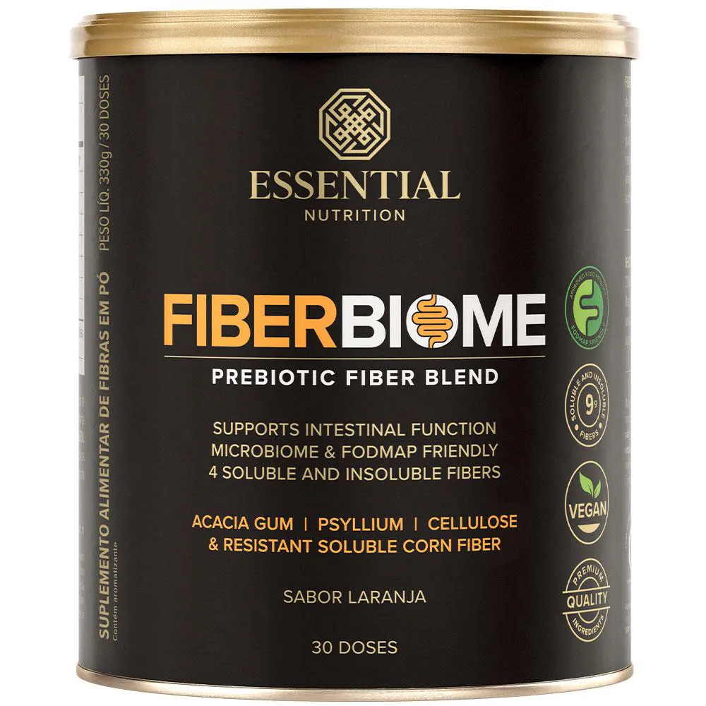 Fiberbiome Blend de Fibras Probioticas Laranja (300G) – Essential Nutrition