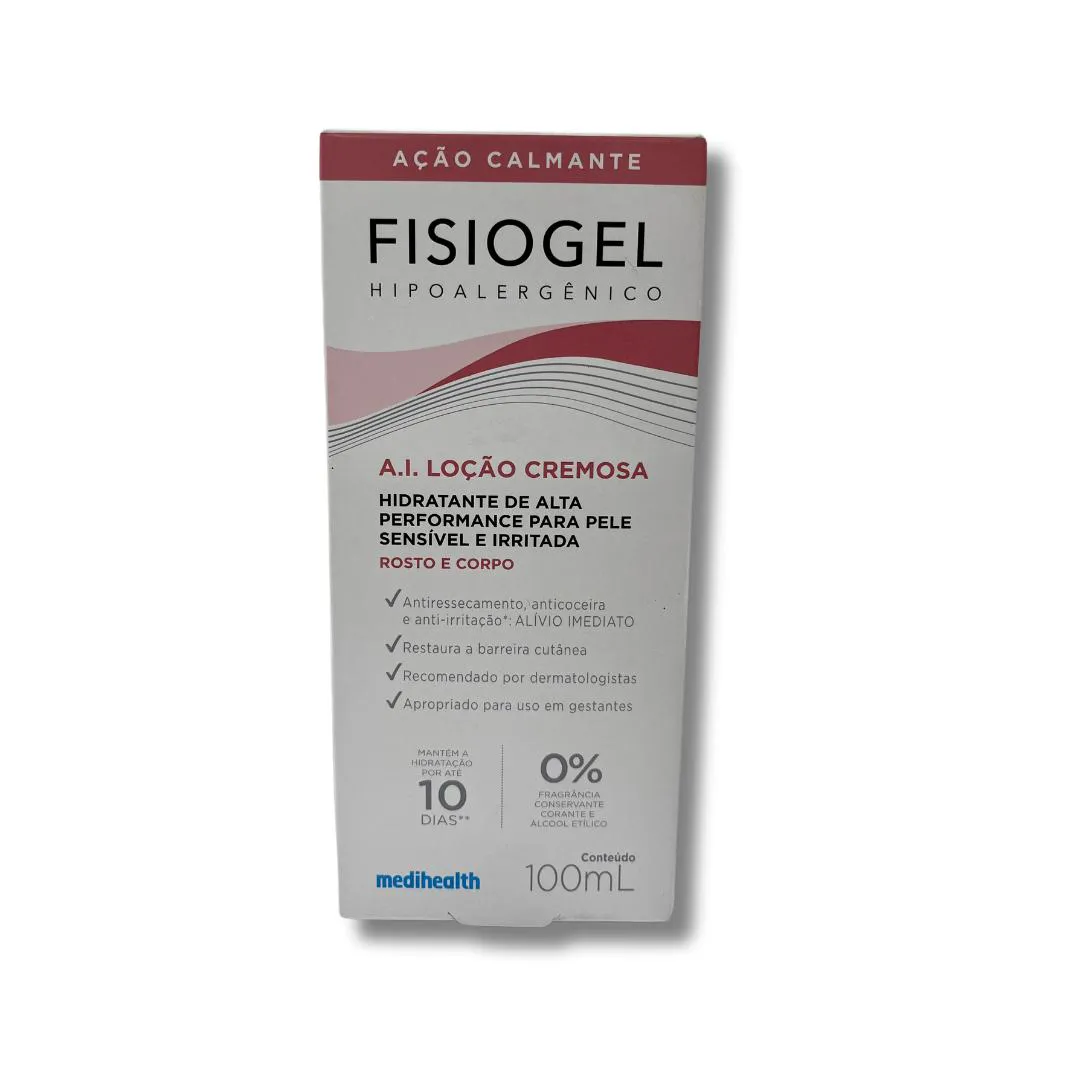 Fisiogel A.i. Loção Cremosa Pele Sensível E Irritada Rosto E Corpo 100ml
