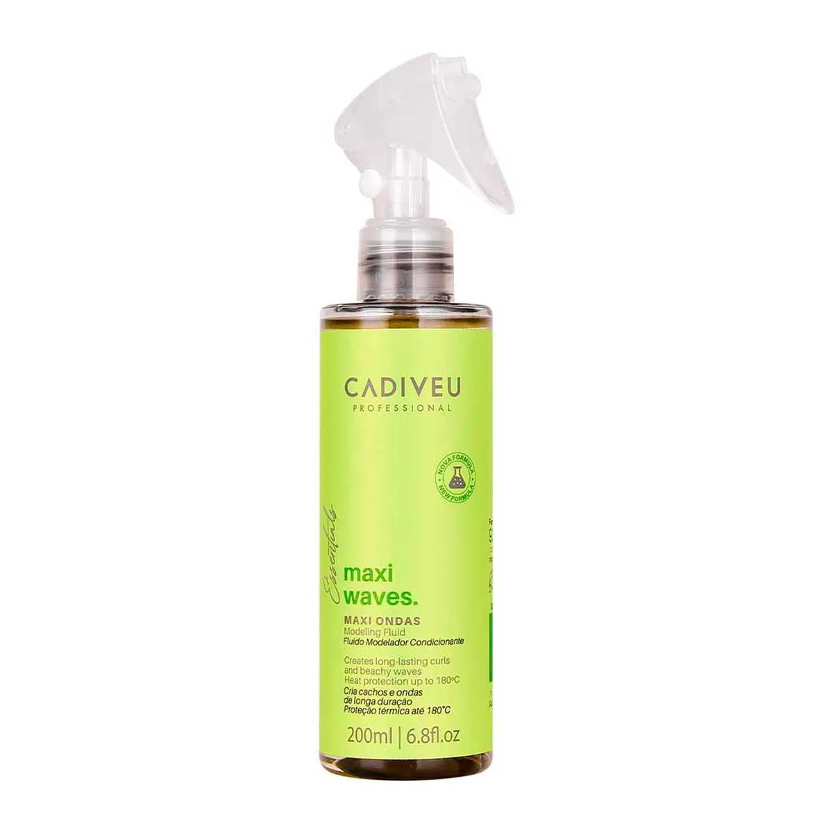 Fluido Modelador Cabelo Ondulado Cadiveu Professional Maxi Waves 200ml
