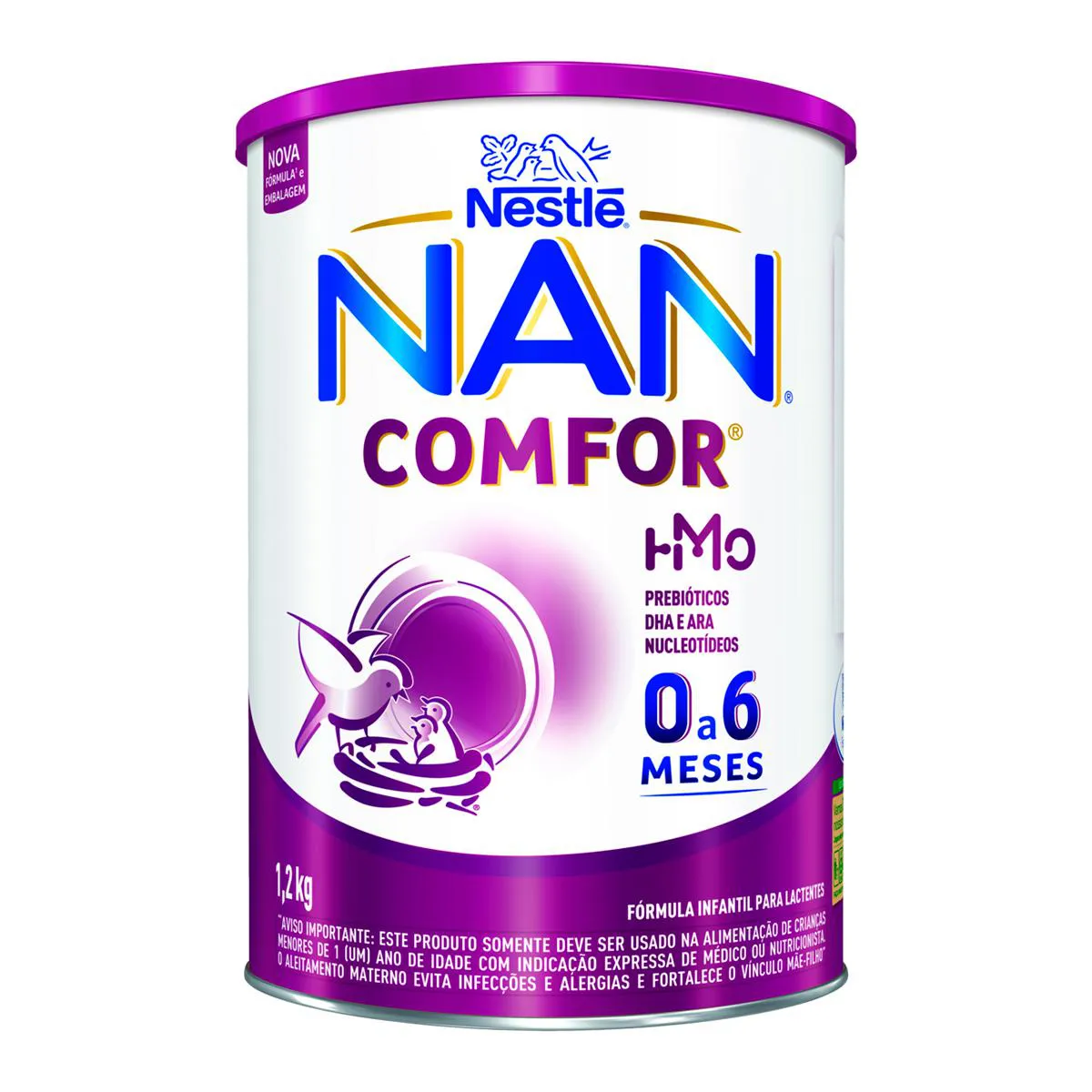Fórmula Infantil NAN Comfor 1 Nestlé 0 a 6 meses 1200g