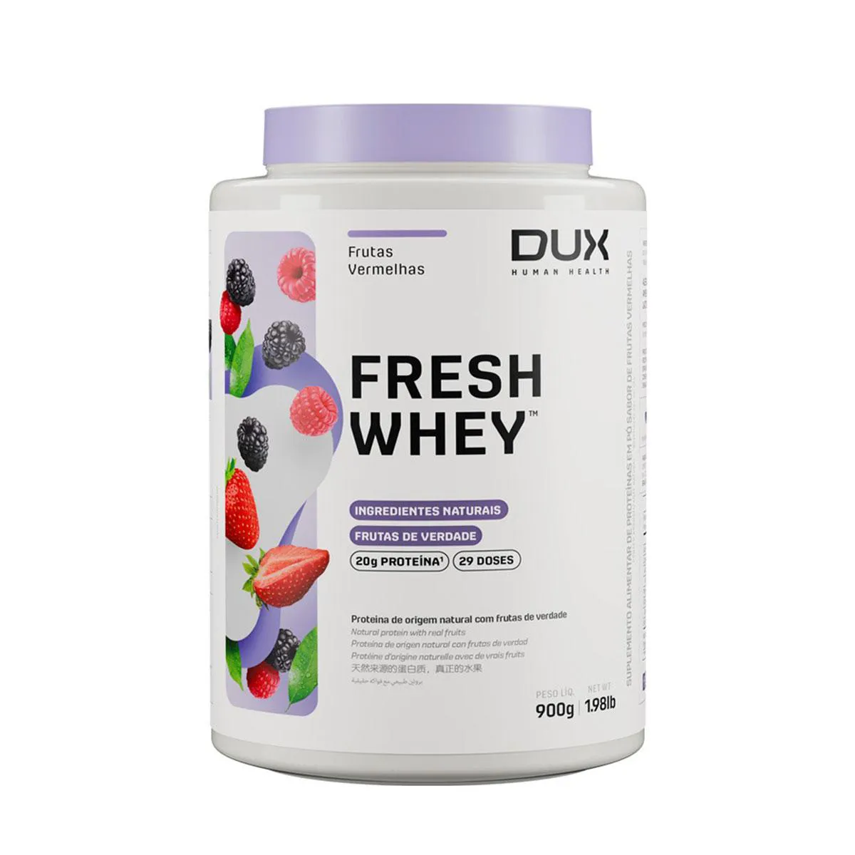 Fresh Whey Dux Frutas Vermelhas 900g