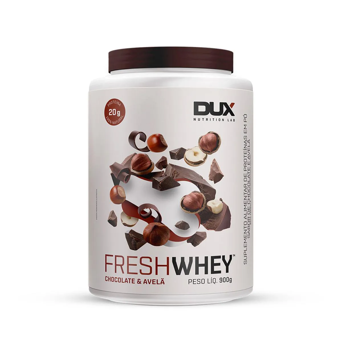Fresh Whey Dux Nutrition Chocolate & Avelã 900g
