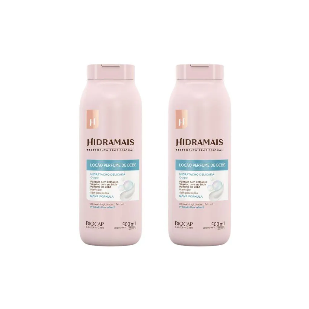 Hidratante Corporal Hidramais 500ml Perfume de Bebe-Kit 2un