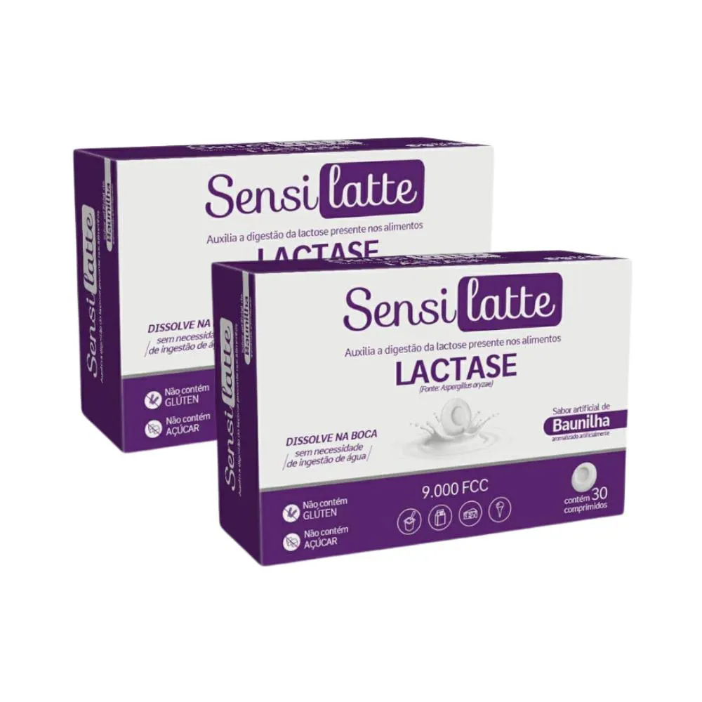 Kit 2 Sensilatte Lactase 9.000 Fcc – 30 cápsulas – Prati Donaduzzi