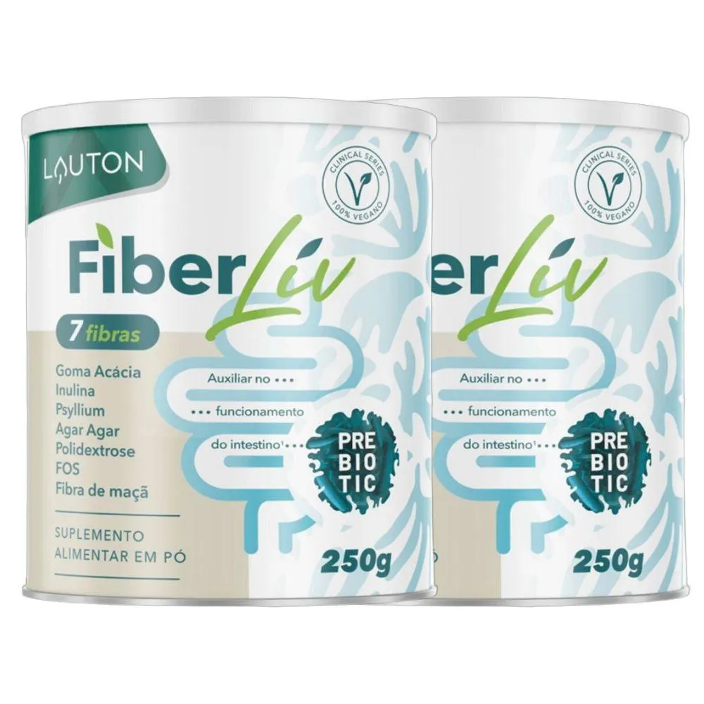 Kit 2x Fiberliv Prebiotic 7 Fibras 250g – Lauton