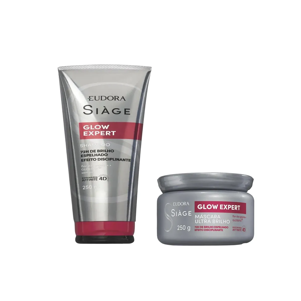 Kit Eudora Siàge Glow Expert Shampoo 250ml + Máscara 250g