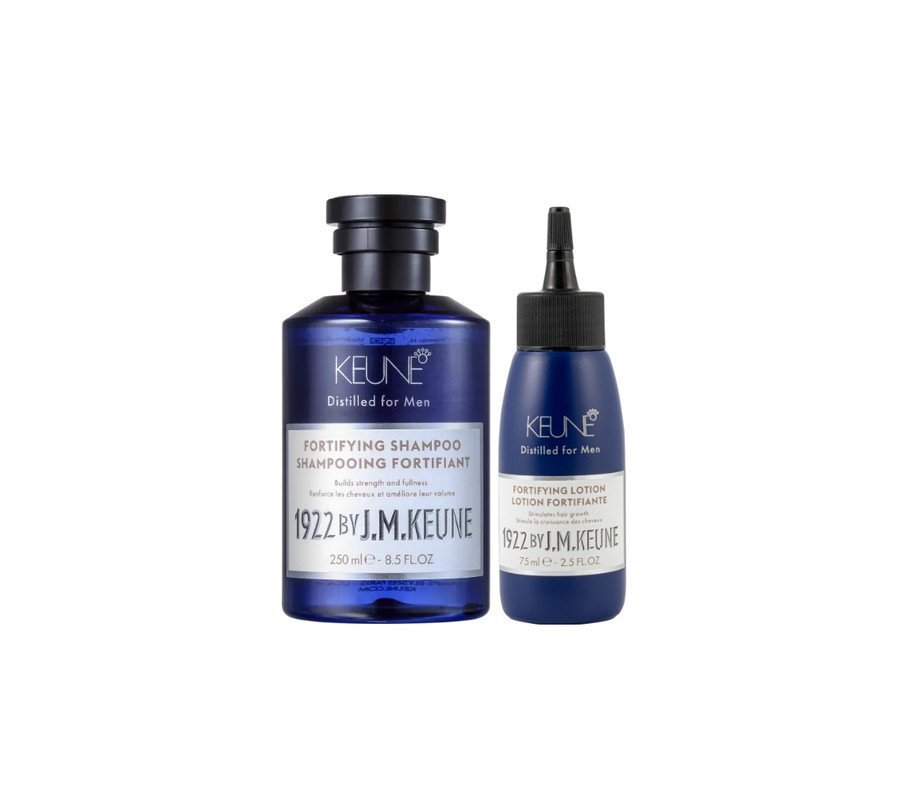 Kit Keune 1922 by J. M. Keune Fortifying – Shampoo Antiqueda 250ml + Loção Capilar Antiqueda 75ml