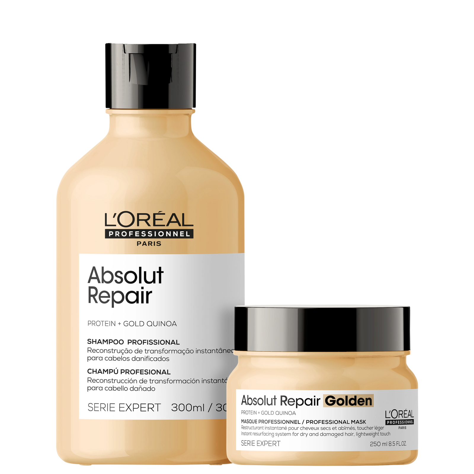 Kit L’Oréal Professionnel Serie Expert Absolut Repair Gold Quinoa + Protein Golden Lightweight (2 produtos)