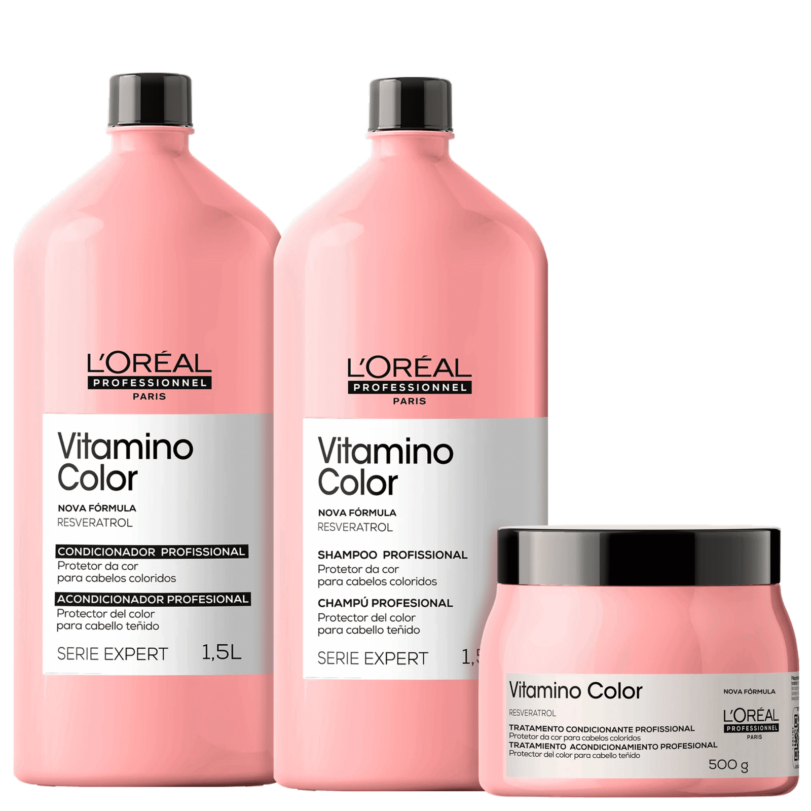 Kit L’Oréal Professionnel Serie Expert Vitamino Color Salon Trio (3 Produtos)