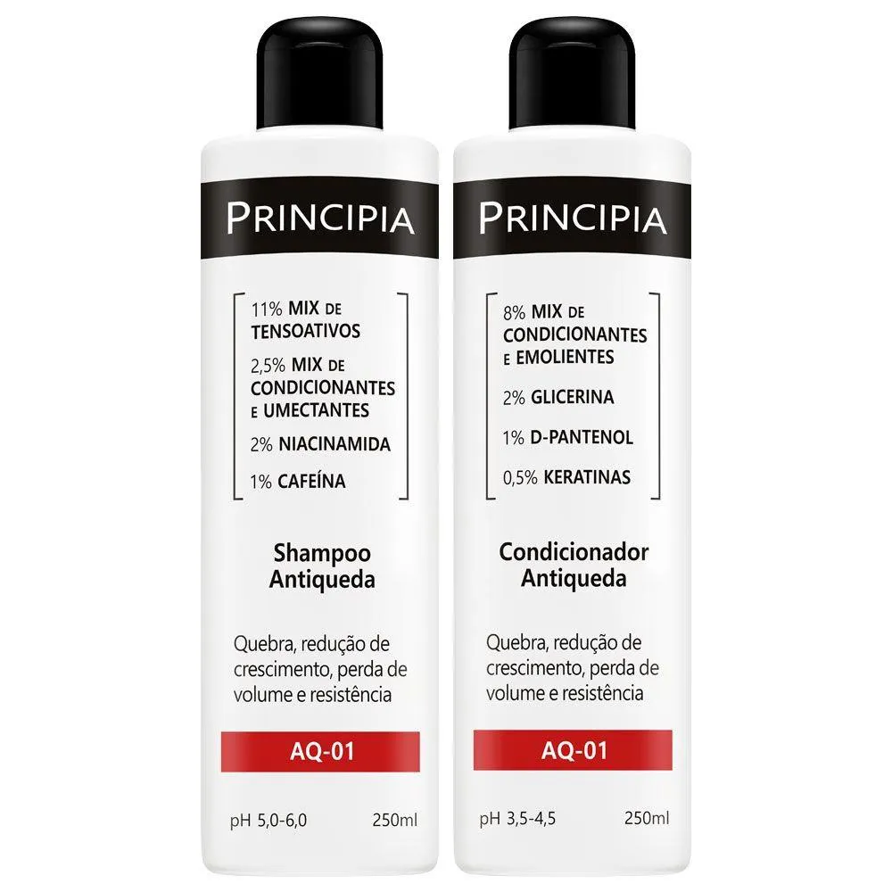 Kit Principia Antiqueda (2 Produtos) – Shampoo 250ml + Condicionador 250ml