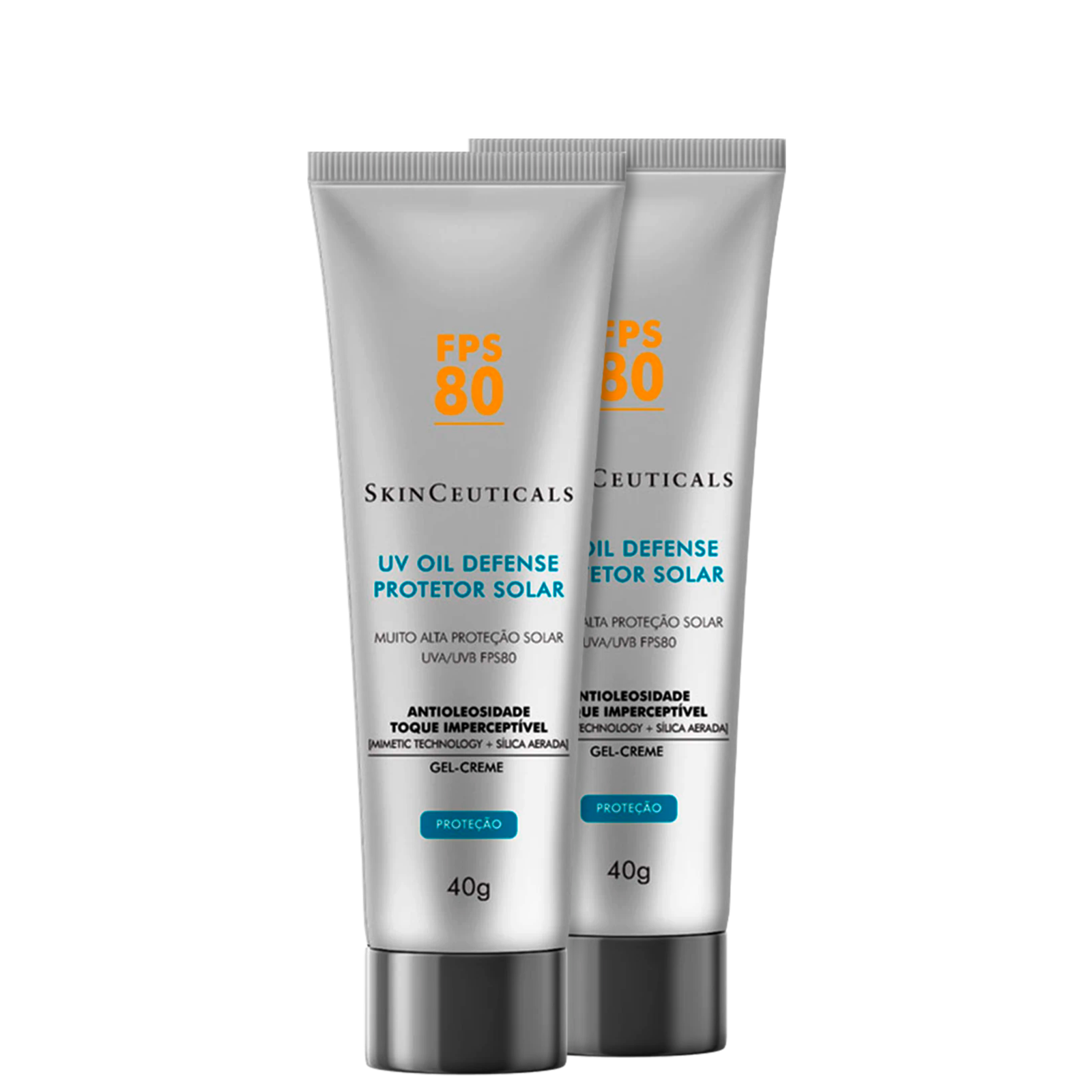Kit SkinCeuticals UV Oil Defense FPS 80 – Protetor Solar Facial 2x40g