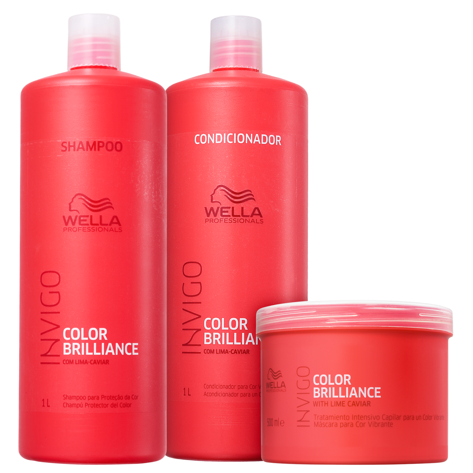 Kit Wella Professionals Invigo Color Brilliance Salon Trio (3 Produtos)