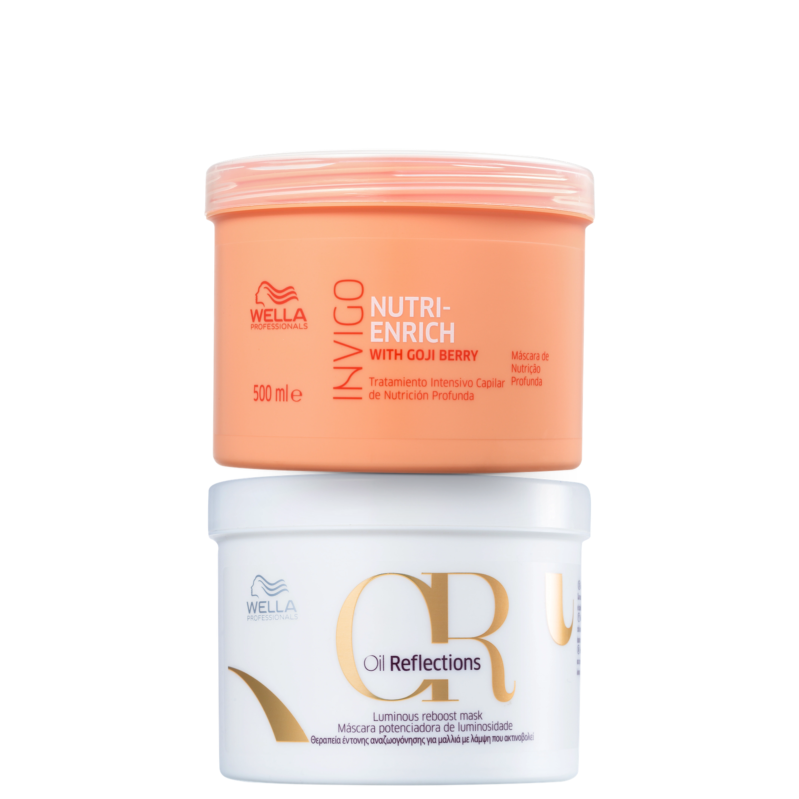 Kit Wella Professionals Invigo Nutri-Enrich Oil Reflections Luminous Reboost (2 Produtos)