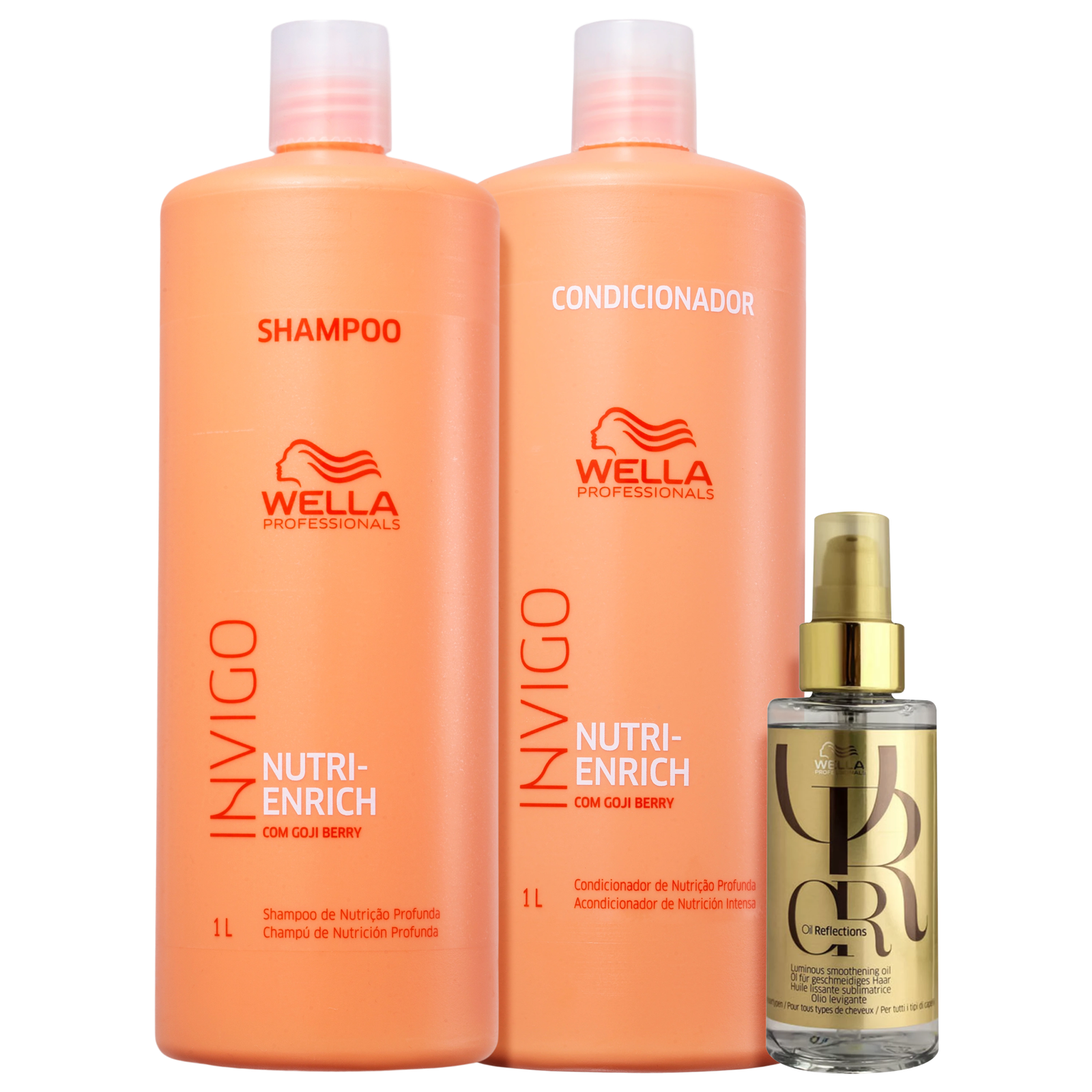 Kit Wella Professionals Invigo Nutri-Enrich Trio Shine Salon (3 Produtos)