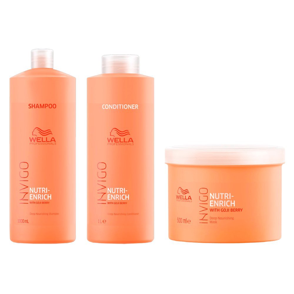 Kit Wella Professionals Invigo Nutri-Enrich Tripla Ação Salão (3 Produtos)