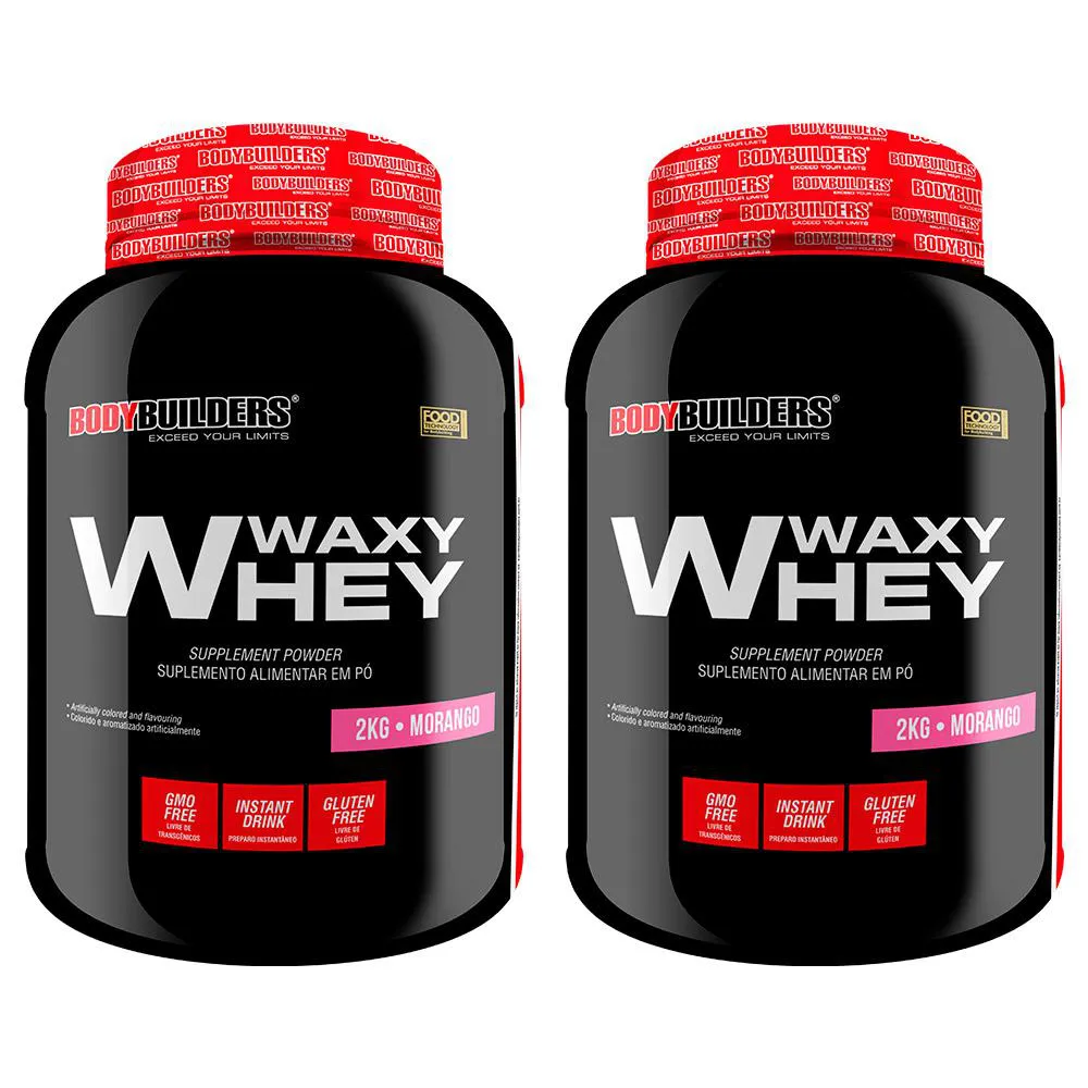 Kit Whey Protein BodyBuilders Waxy Whey Baunilha 2kg 2 unidades