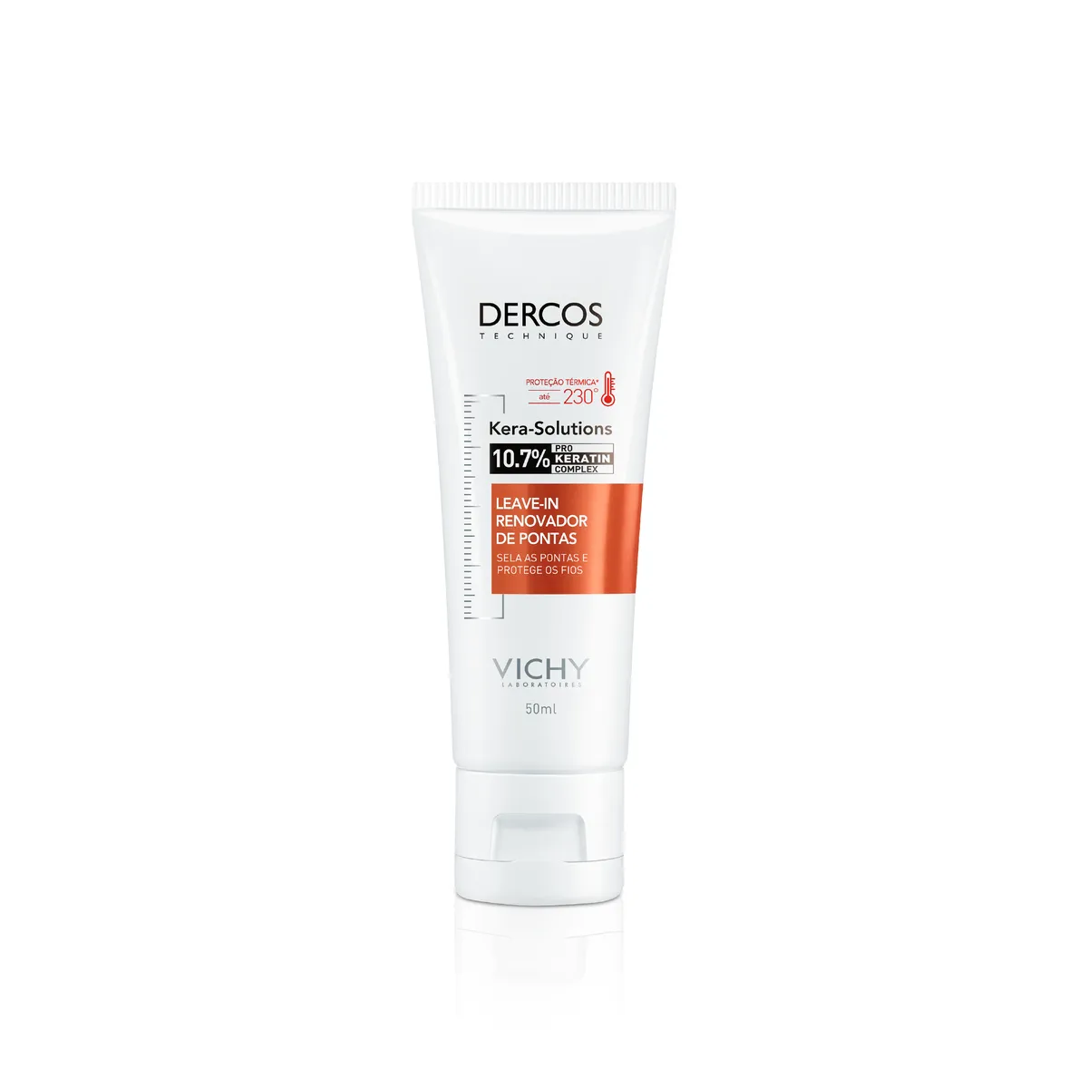 Leave-In Vichy Dercos Kera-Solutions Renovador de Pontas Finalizador Reconstructor Sem Enxágue 50ml