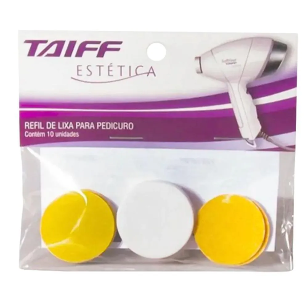 Lixa para Pedicuro Taiff Refil com 10 unidades