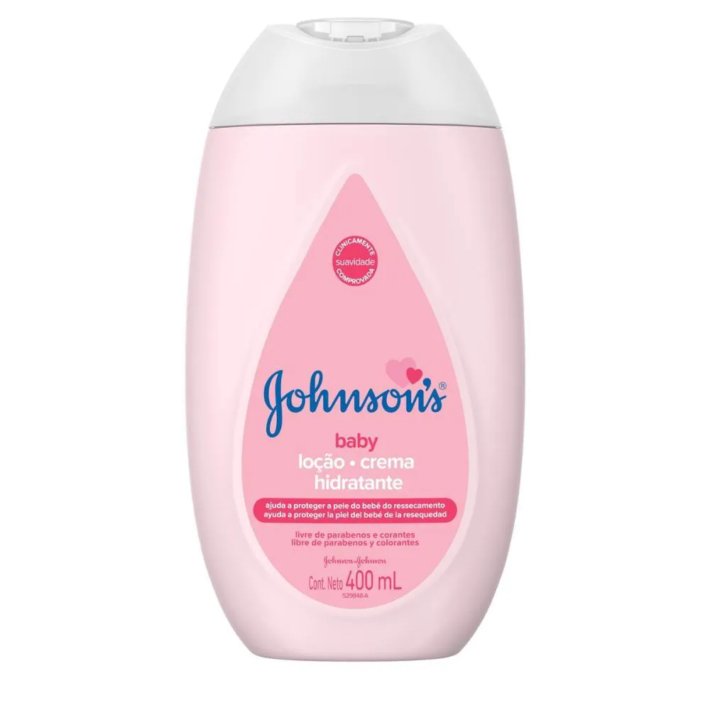 Loção Hidratante Corporal Para Uso Diário Johnson’S Baby 400Ml