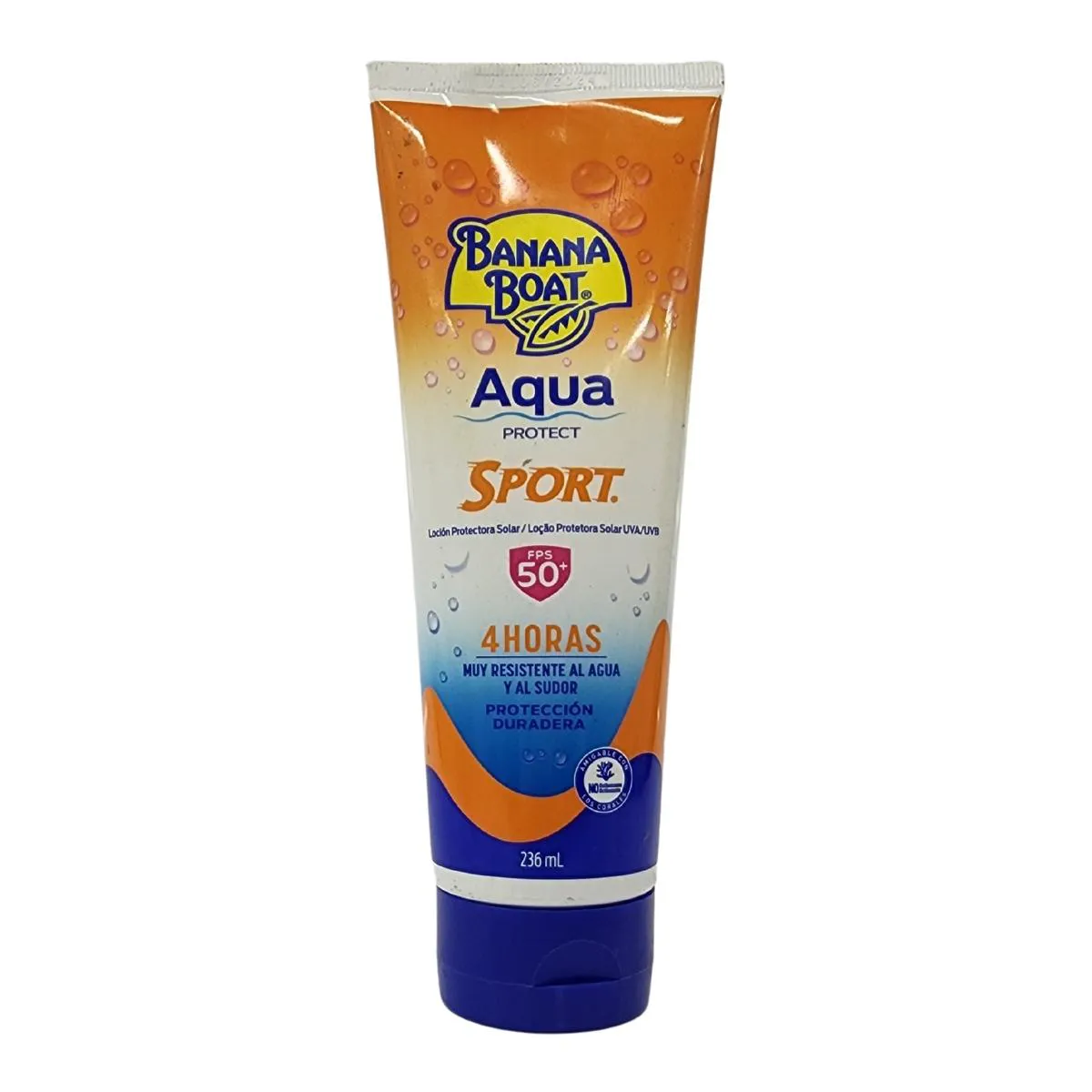 Loção Protetora Solar Uva/Uvb Aqua Protect Sport Fps 50+ Banana Boat 236Ml