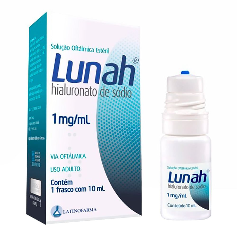 Lunah 1mg/ml Solução Oftálmica Gotas 10ml