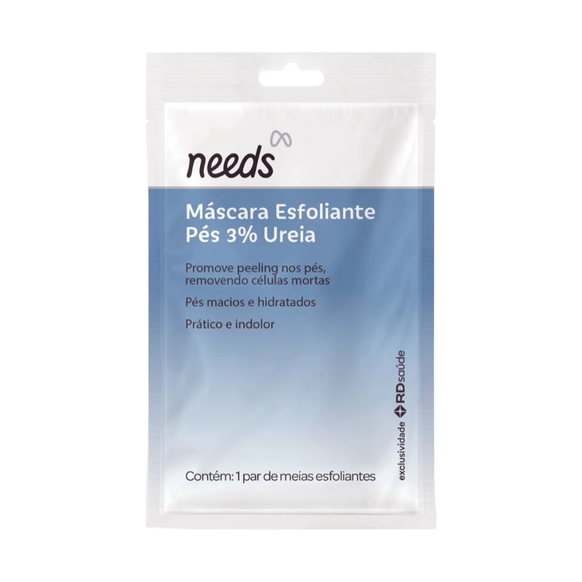 Máscara para Pés Esfoliante Needs 3% Ureia 1 par