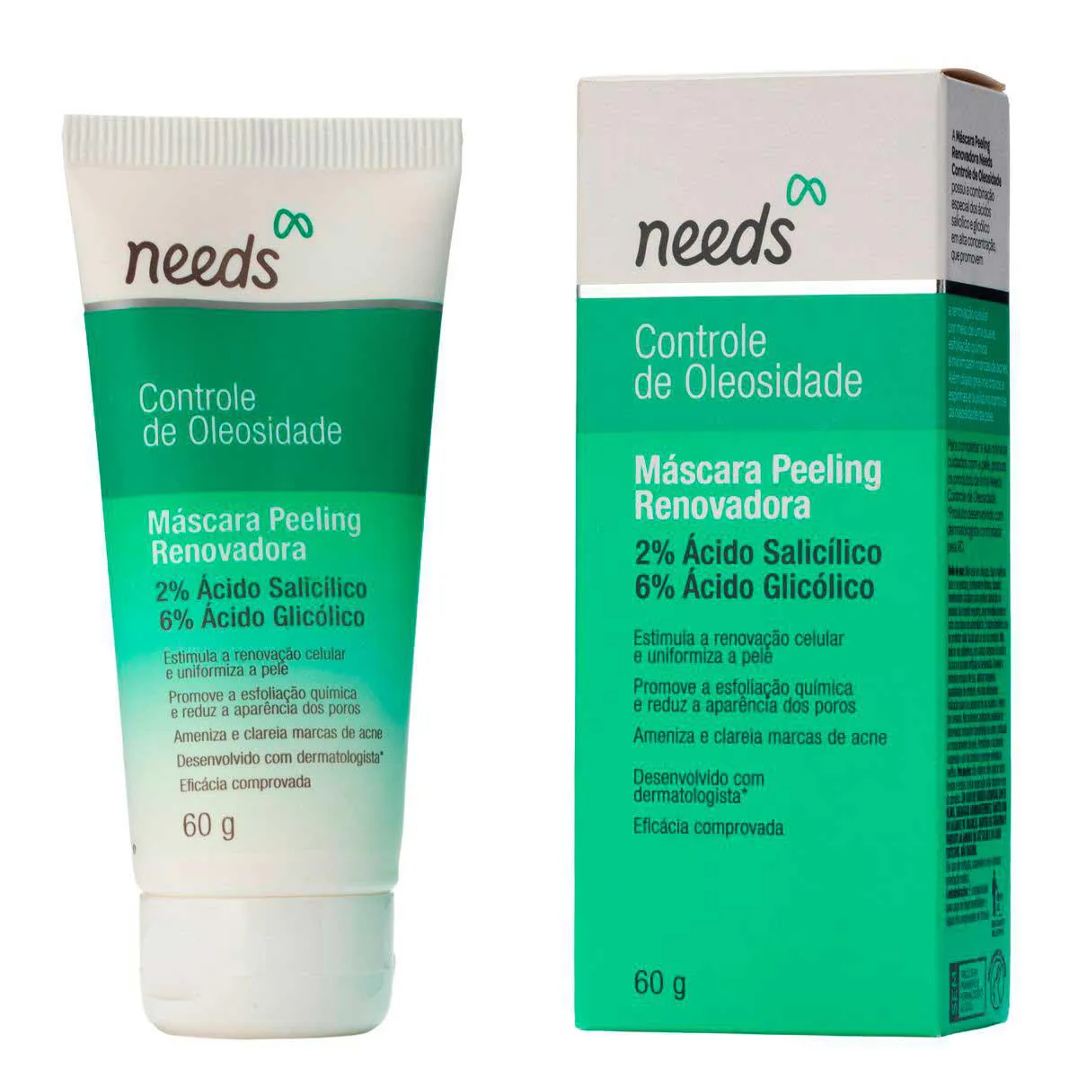 Máscara Peeling Renovadora Needs Controle de Oleosidade 60g