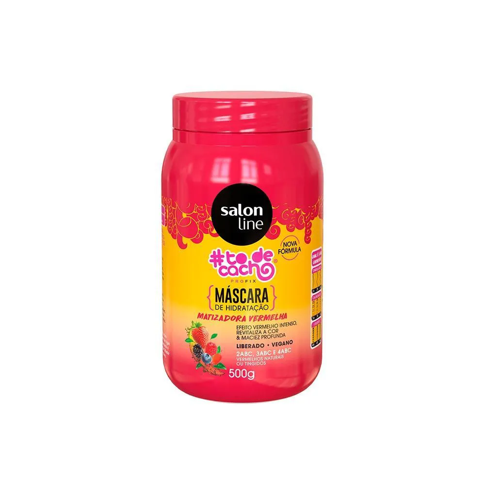 MáSCARA SALON LINE MAIONESE MATIZADORA VERMELHA – 500G
