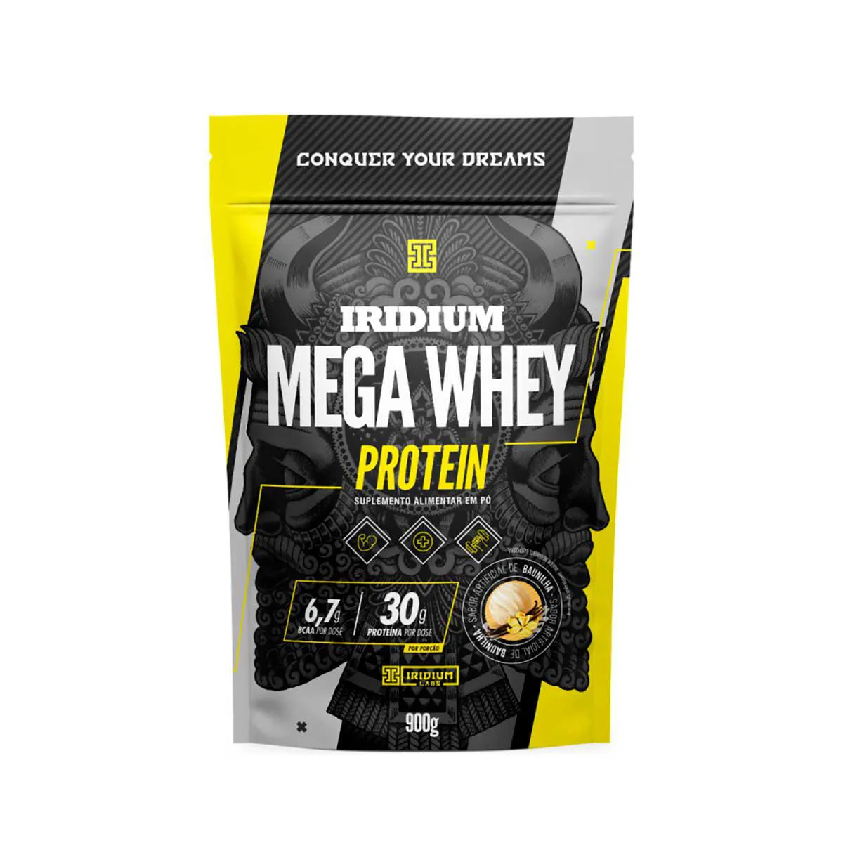 Mega Whey Protein Iridium Baunilha 900g