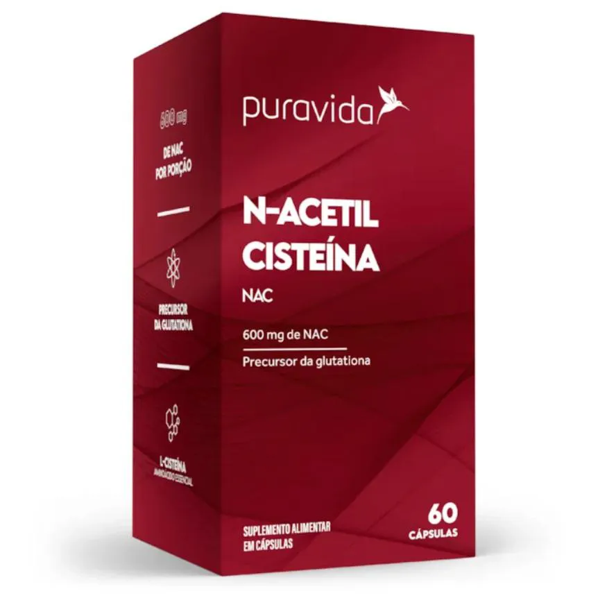 Nac Cisteina N – Acetil 600MG Pura Vida 60 cápsula