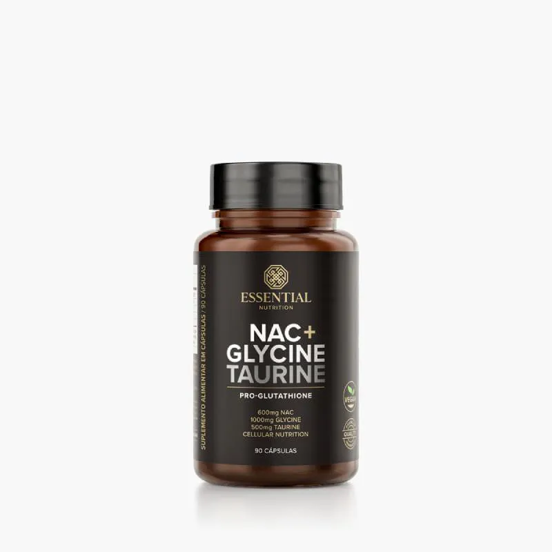 Nac Glycine Taurine Essential Nutrition 90caps