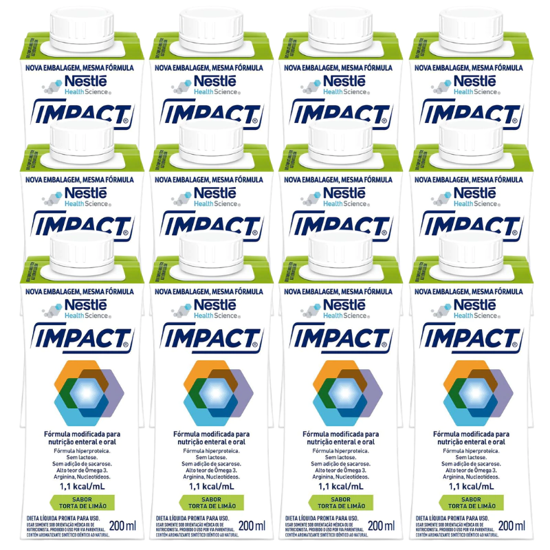 Nutrição Enteral E Oral Impact Torta De Limão 200Ml 12 Unidades