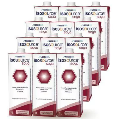 Nutrição Enteral E Oral Isosource Soya 1L 12 Unidades